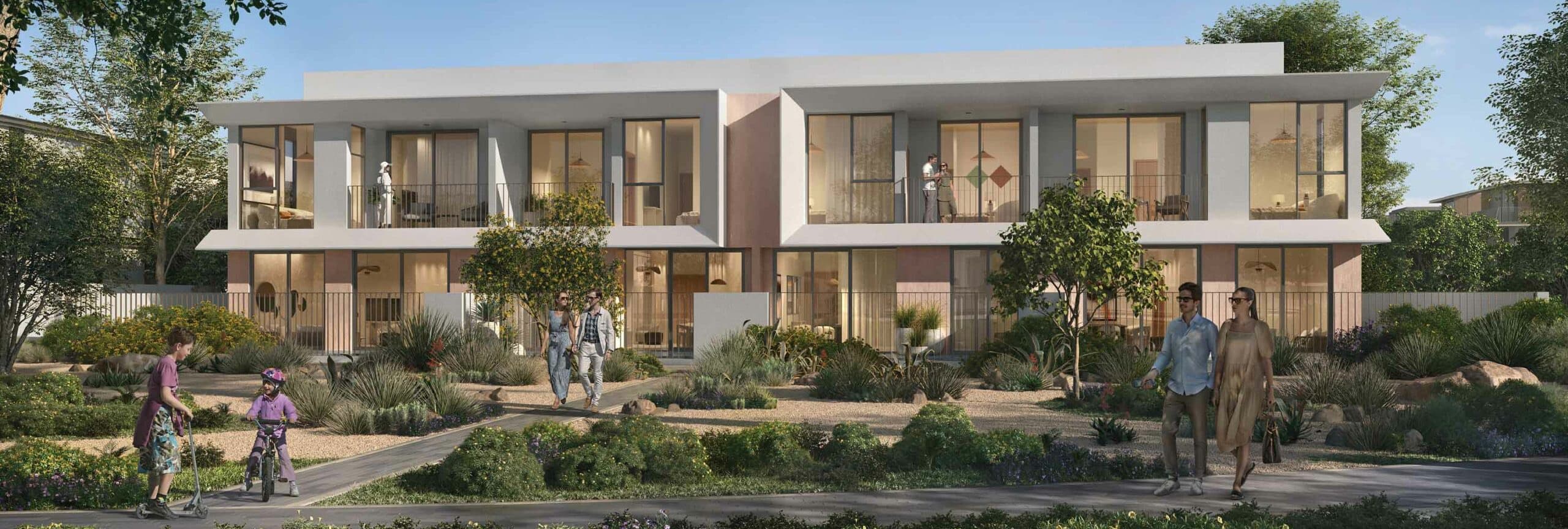 Venera townhouses with landscaped family gardens at The Valley by Emaar, Dubai